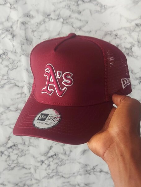Casquette A's bordeaux stylée