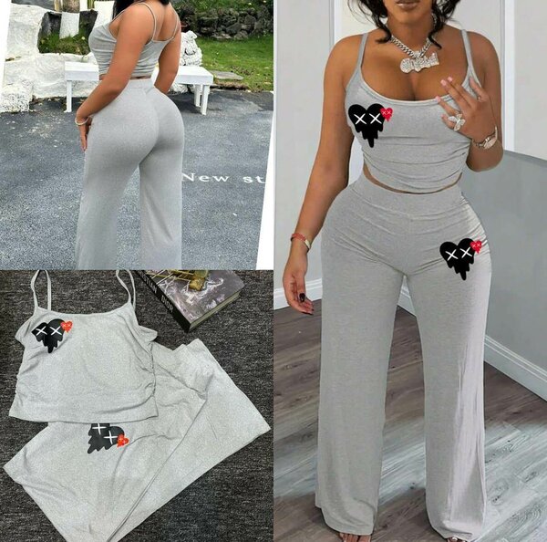 Ensemble Décontracté Femme Gris