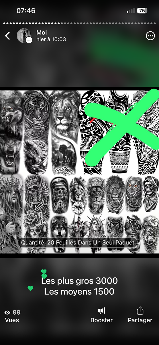 Tatouages Temporaires Animaux