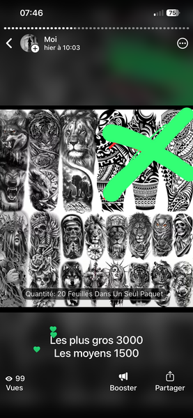 Tatouages Temporaires Animaux