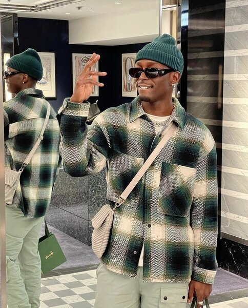 Chemise à carreaux pour hommes