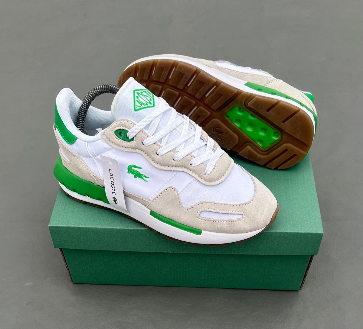 Sneakers Lacoste Blanc et Vert
