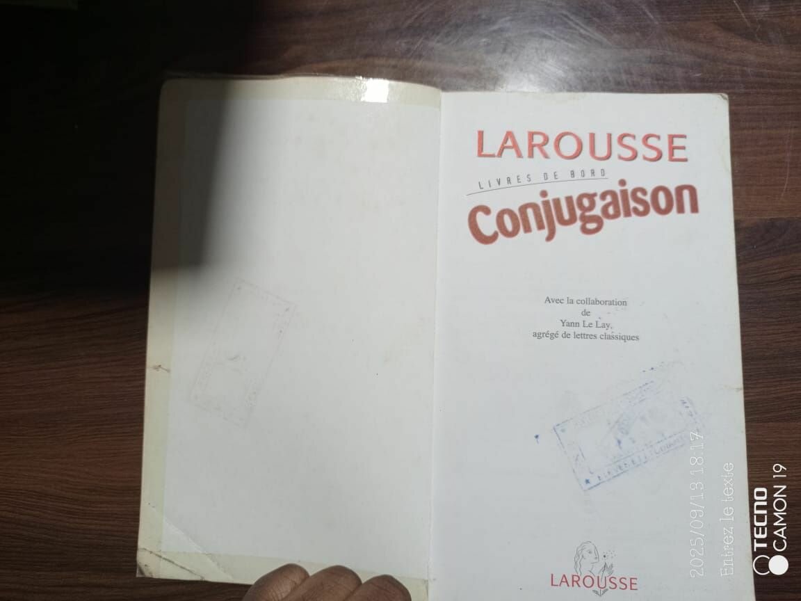Larousse Livre de Conjugaison