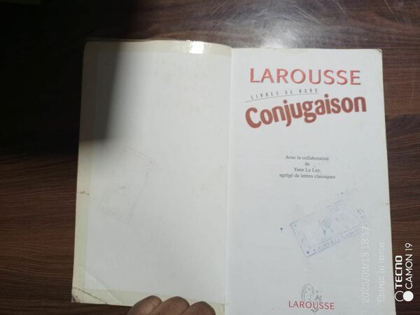 Larousse Livre de Conjugaison