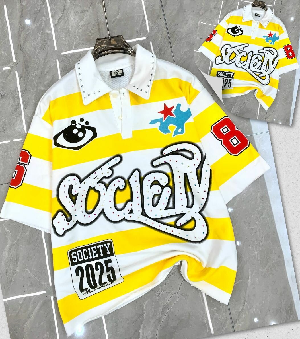 Polo rayé Society tendance