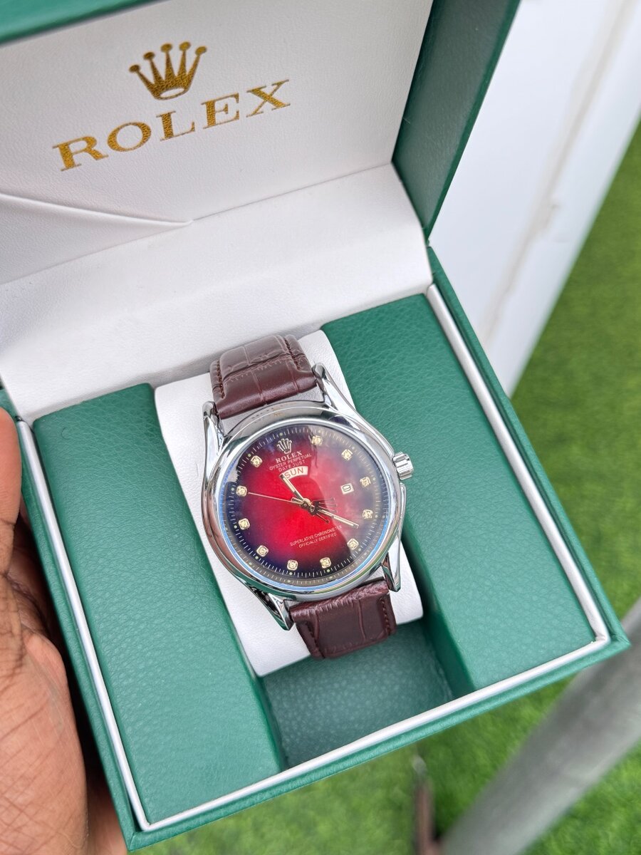 Rolex leather watches