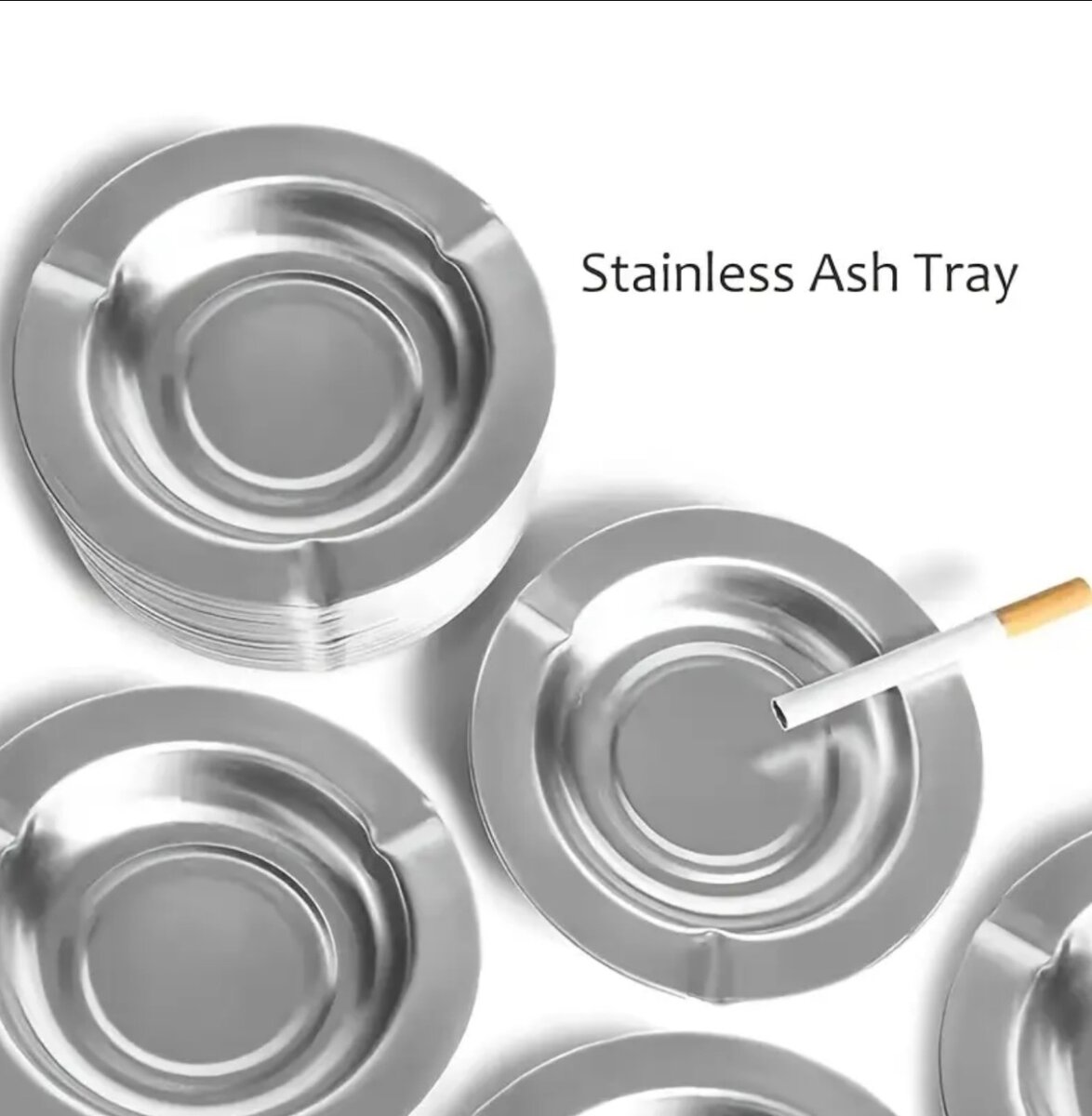 Cendrier en acier inox