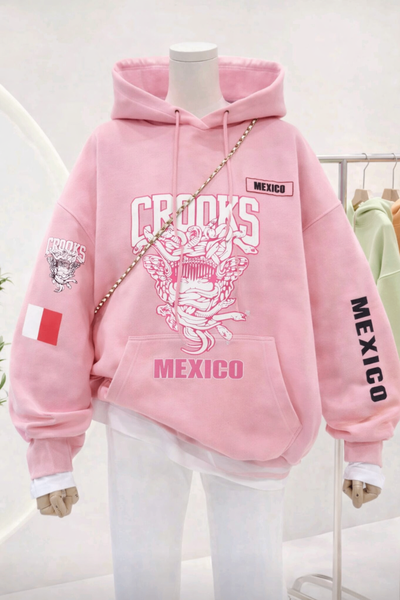 Sweat-shirt à capuche style pop