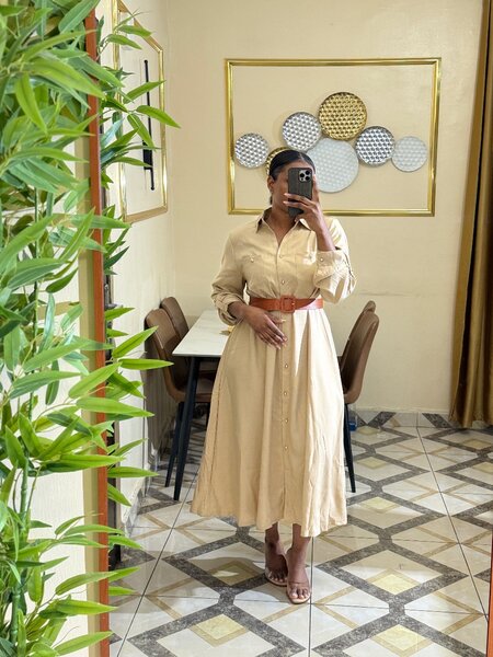 Robe chemise élégante pour femme