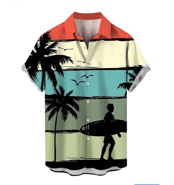 Chemise à motifs géométriques