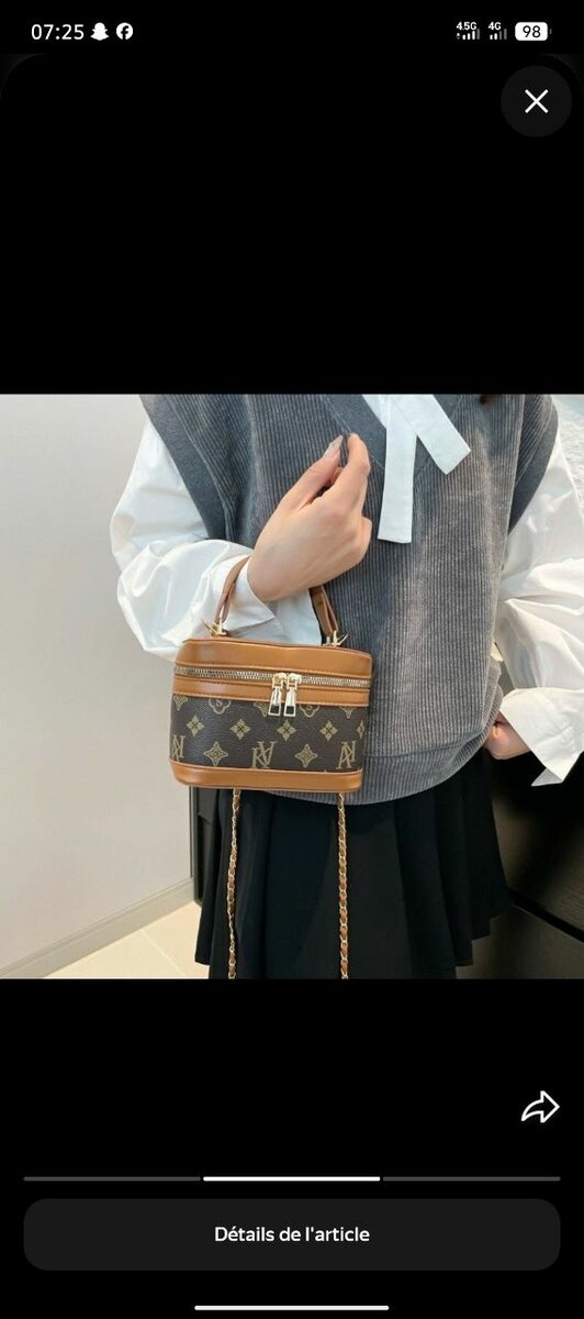 Sacoche bandoulière élégante