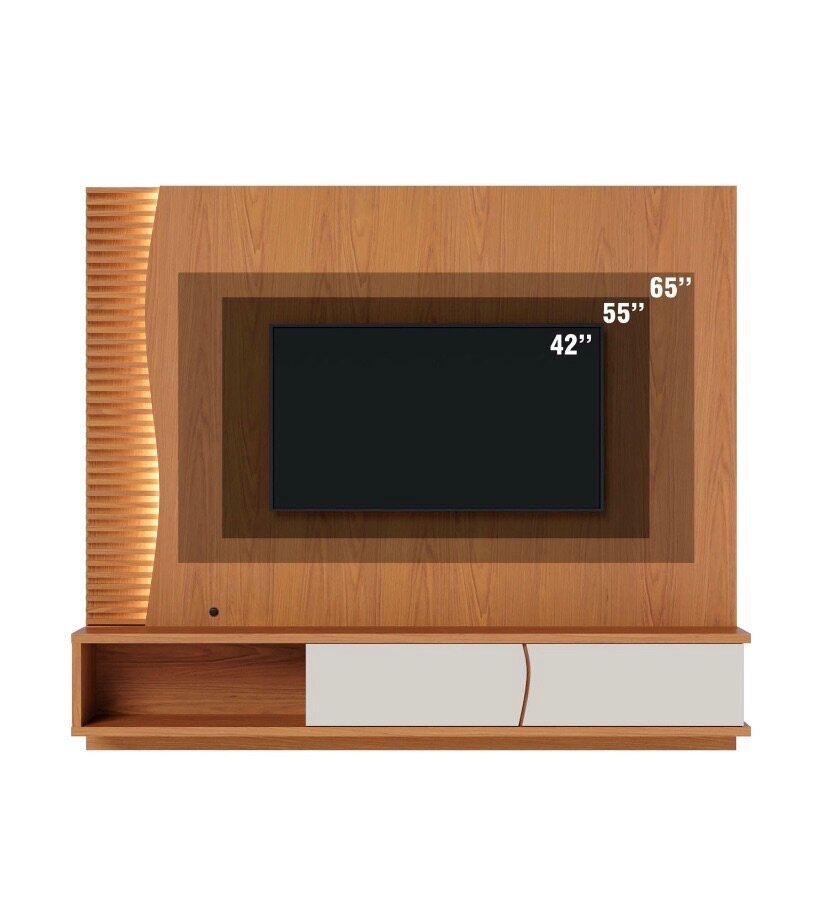 Meuble TV mural en bois élégant