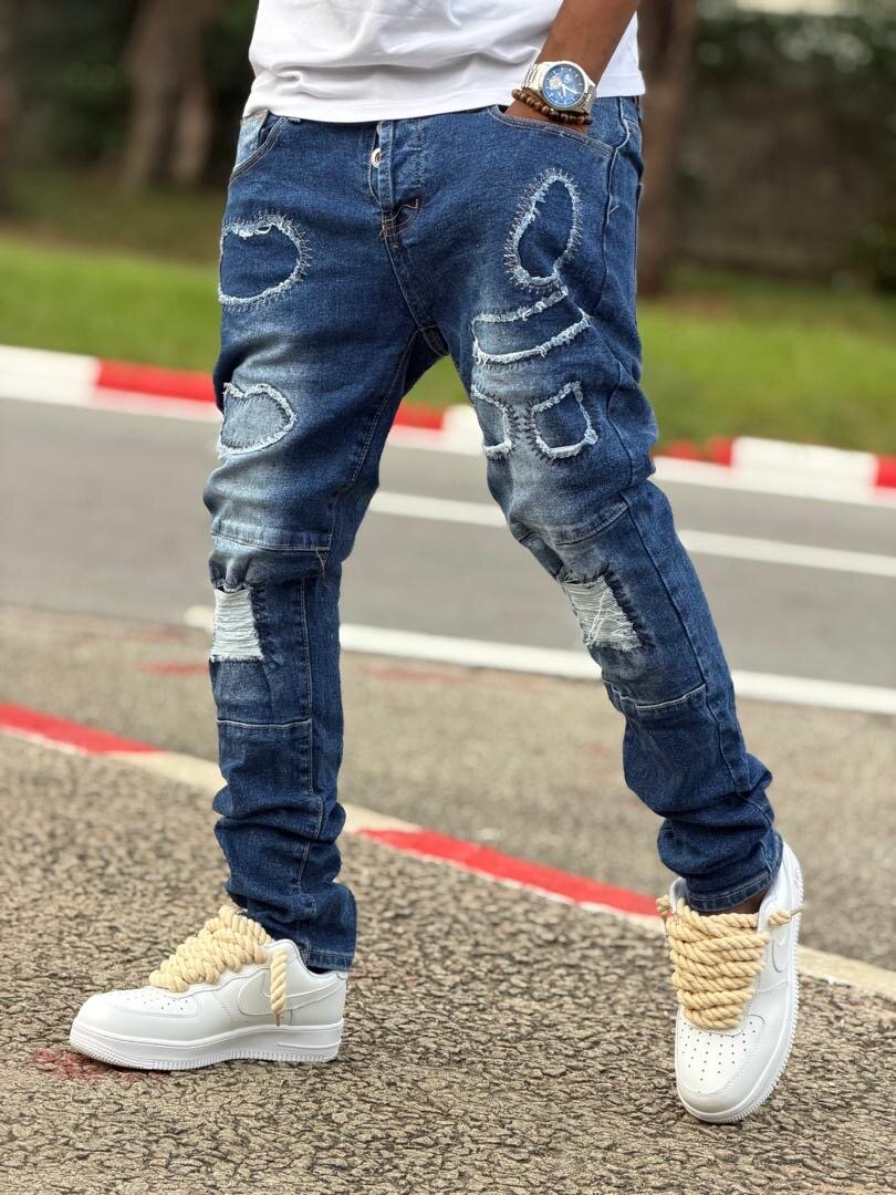 Jeans déchirés hommes urbains