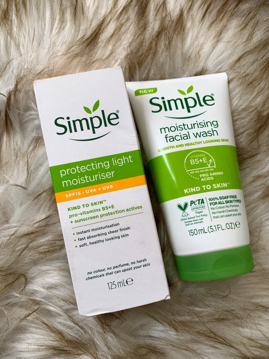 Simple face wash & Moisturizer