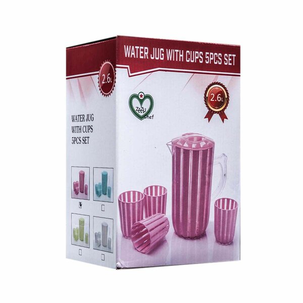 Ensemble 5 Pièces Carafe et Gobelets