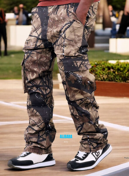 Pantalon cargo camouflage homme