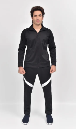  Men's Tracksuit black Cosmofleece Ensemble
