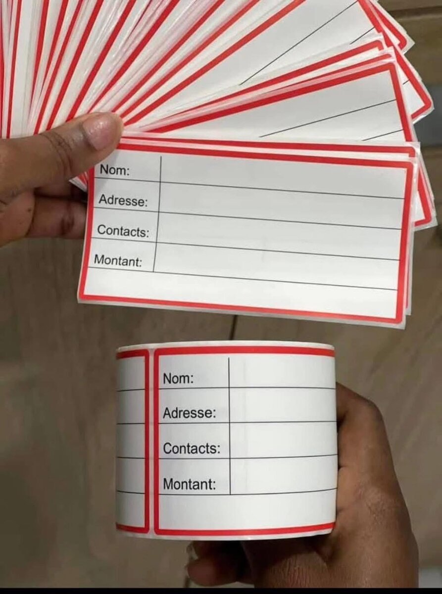 200 étiquettes autocollantes