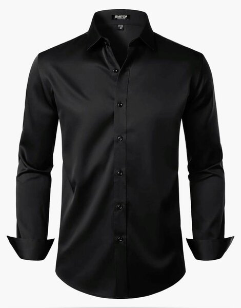 Chemise Noire Classique Homme