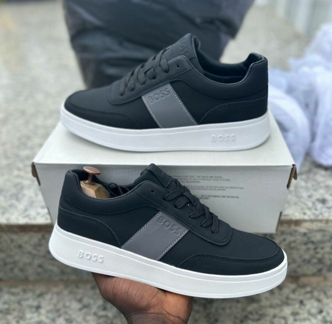 Baskets tendance en cuir pour hommes
