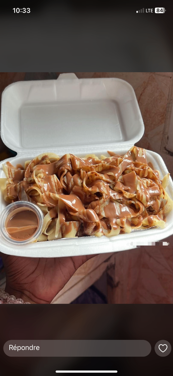 fetuccine de crêpe au nutella