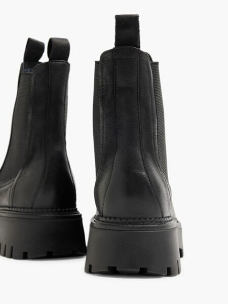 Bottes Chelsea en cuir noir