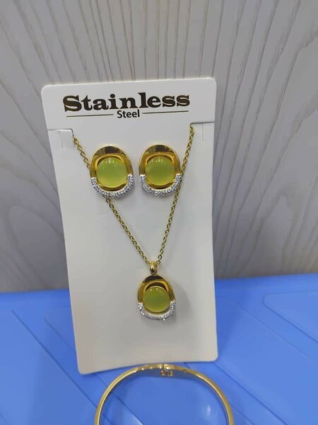 Set bijoux en acier inoxydable