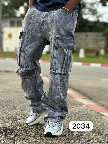 Jeans cargo pour homme