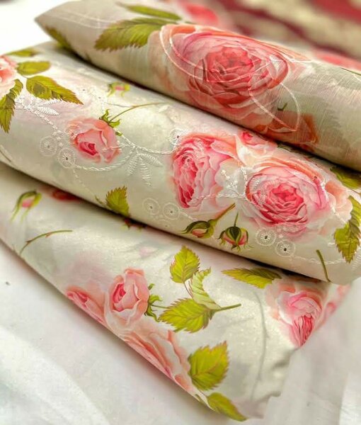 Printed lawn suit