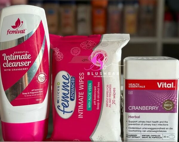 Feminine Hygiene Girl Tip with Cranberry  combo