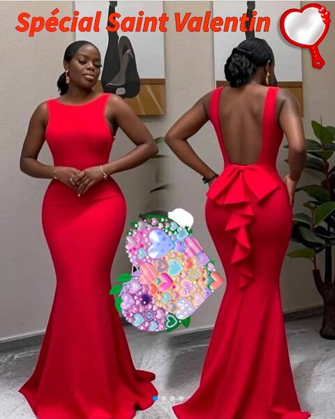 Robe rouge St Valentin