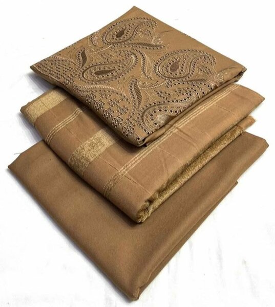 Bareeza 3pc Dhanak Marina EmbrCollectionoidery