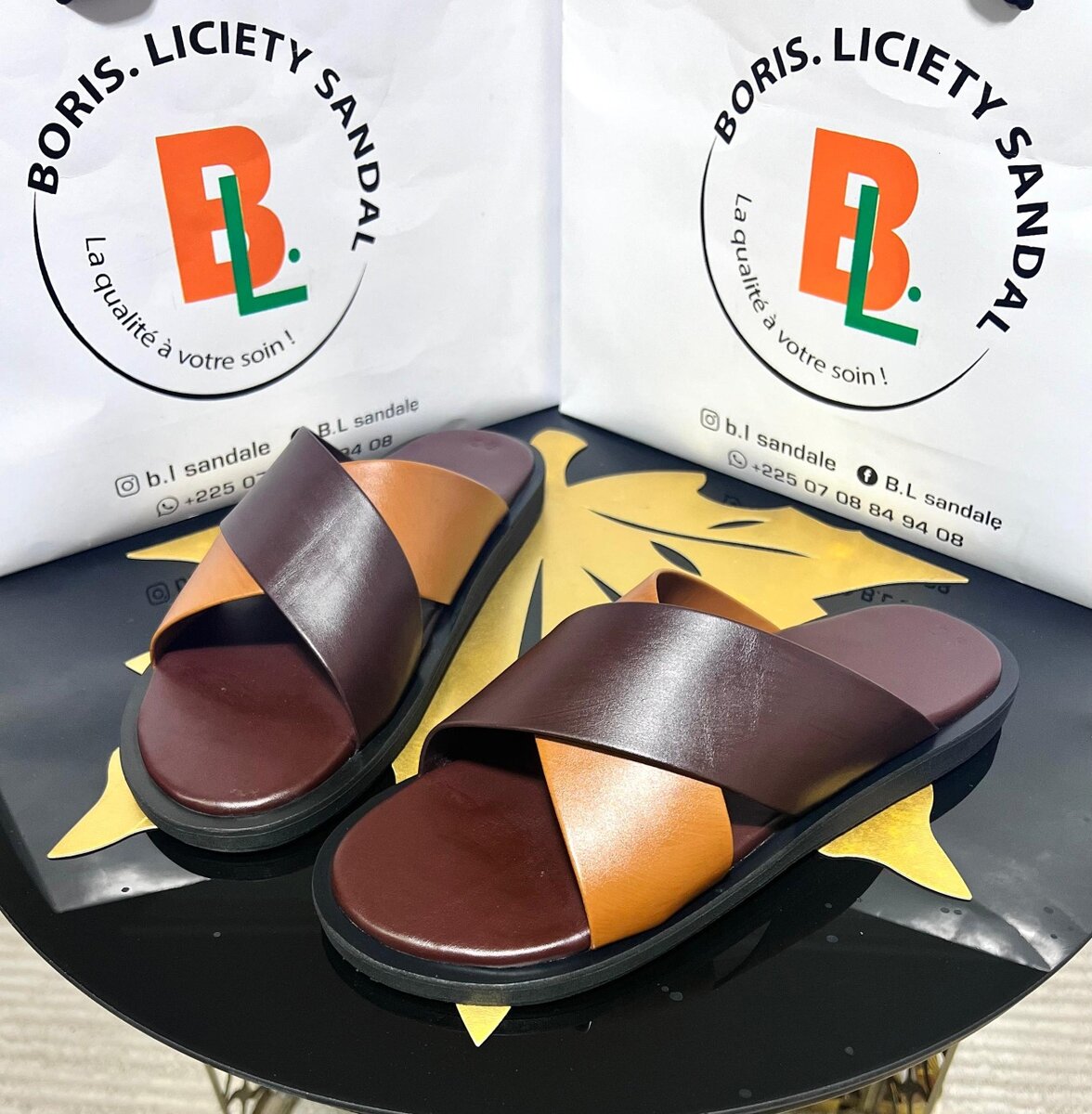 Sandales Homme Élégantes en Cuir