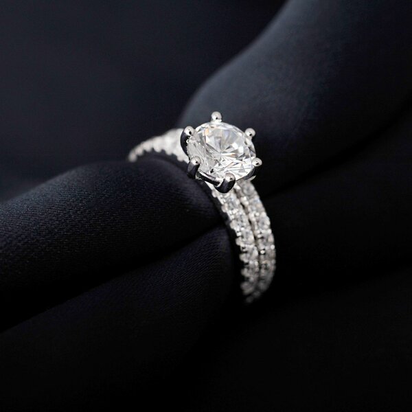 S925 Silver Wedding Ring- Free Delivery