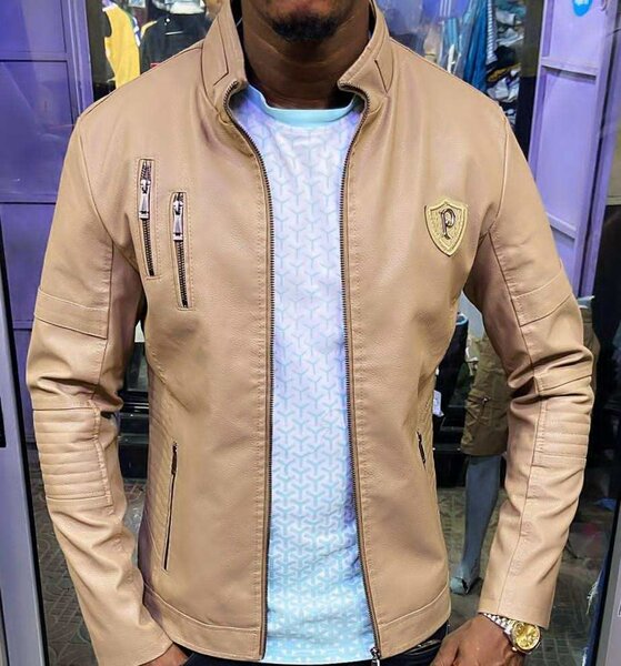 Veste en cuir pour homme