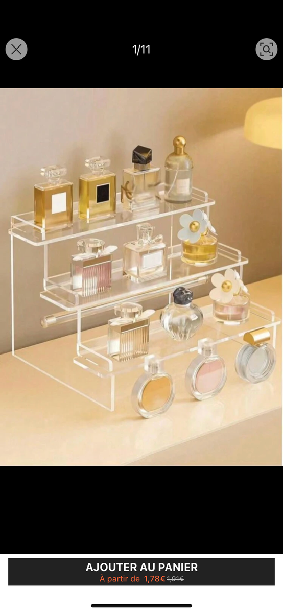 Présentoir à Parfums Transparente