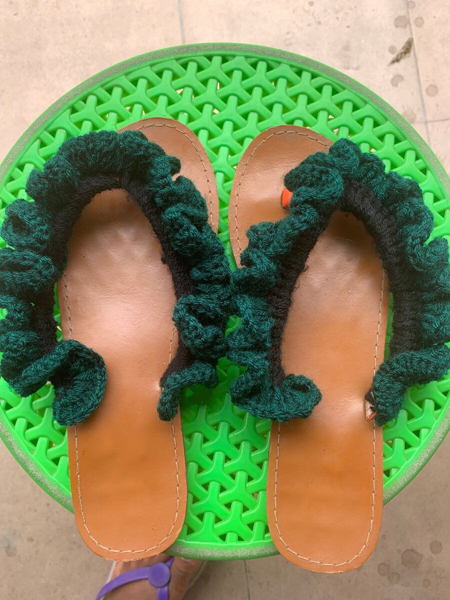 Sandales d'été tricotées