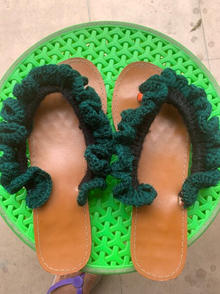 Sandales d'été tricotées