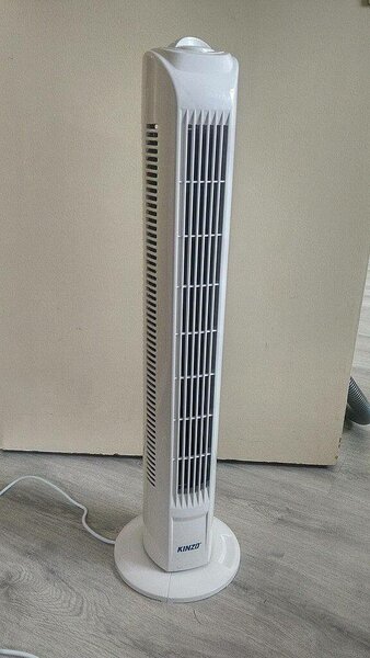 Ventilateur tour oscillant blanc