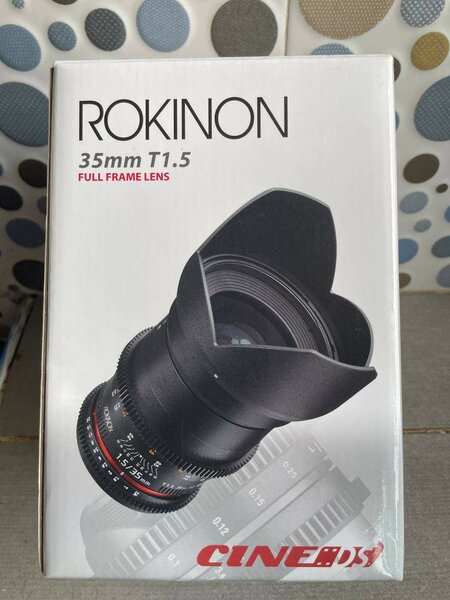 Rokinon 35mm T1.5 Cine DS Lens For Canon EF Mount