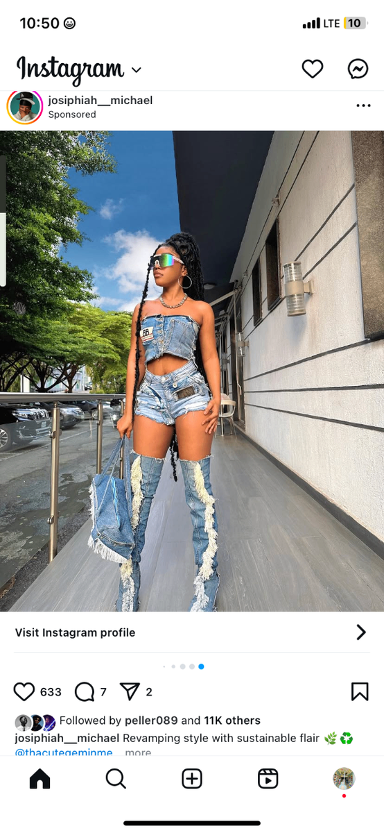 Customized thrifted jeans