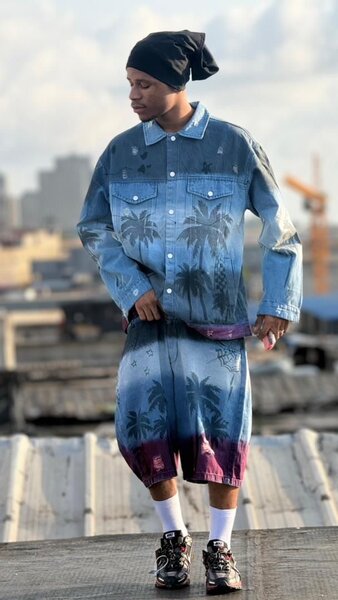 Short en denim décontracté