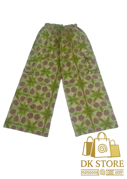 Pantalon large à motifs ethniques