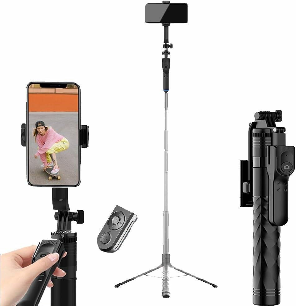 LED Tripod Bluetooth Selfie Stick Long