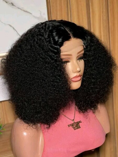 Perruque curls bouclés noirs