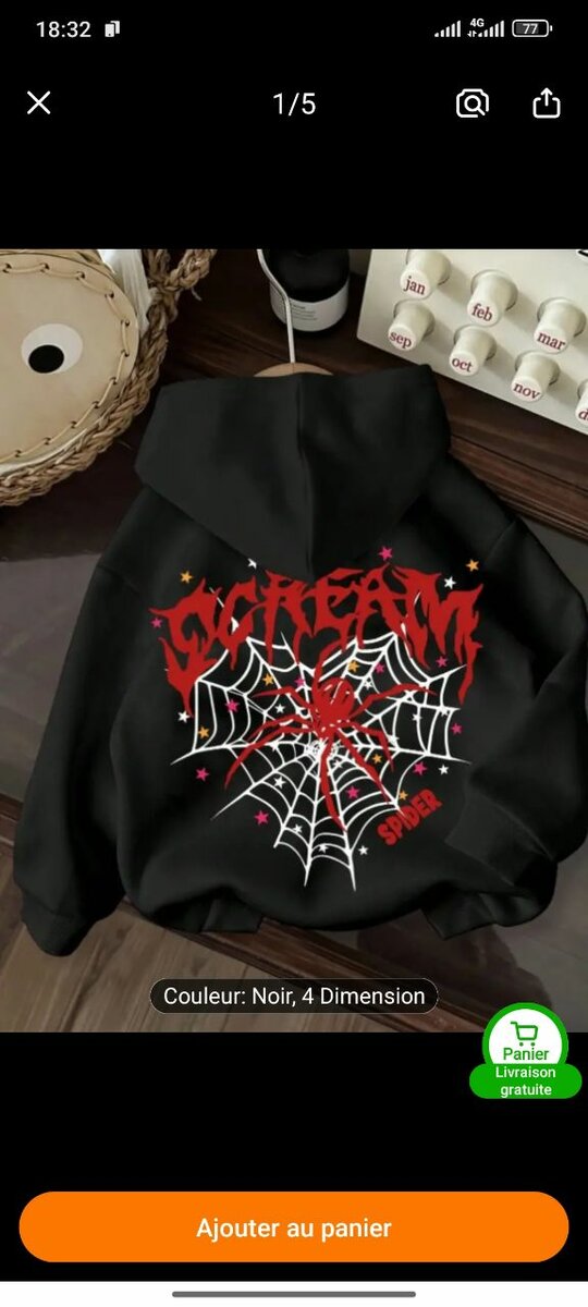 Sweat Spider Web Unisexe