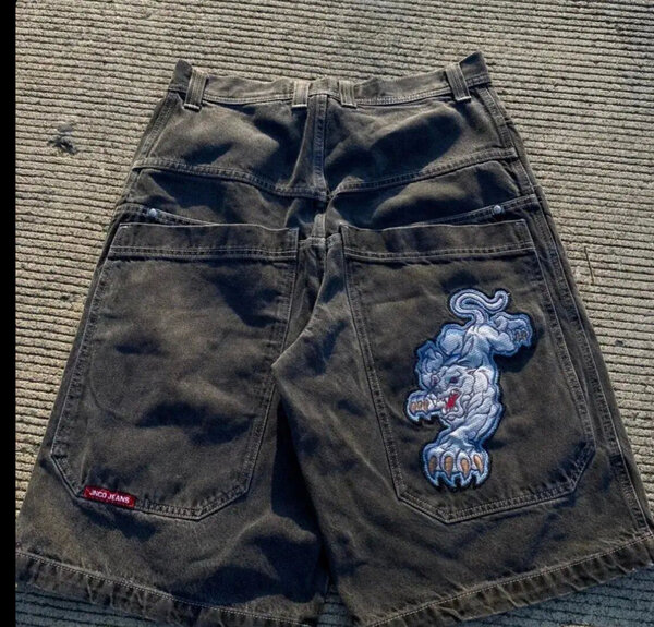Shorts en jean JNCO avec motif