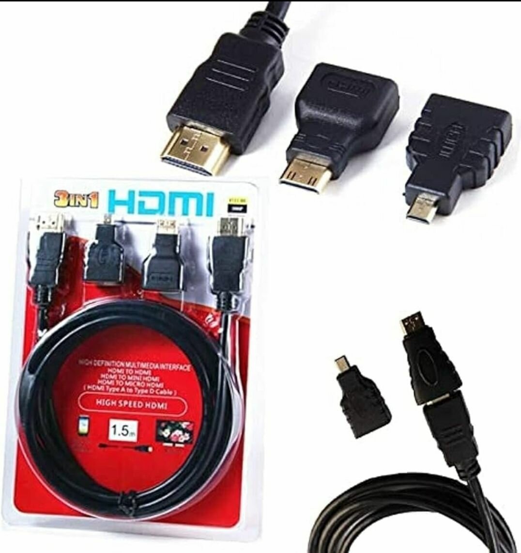 Câble HDMI 4 en 1