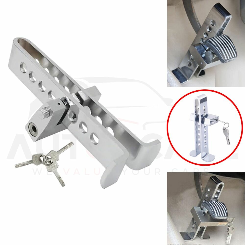 Universal Stainless Steel Car Lock for Brake & Clutch Pedals