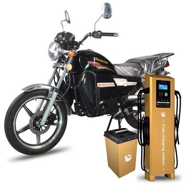 Moto électrique avec station